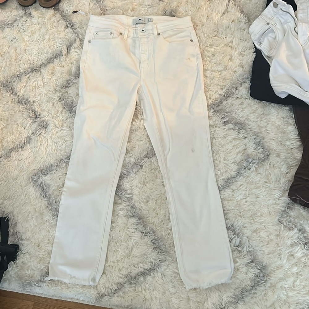 Vineyard vines white skinny jeans